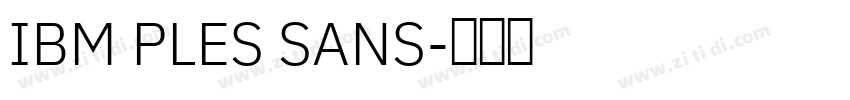 IBM PLES SANS字体转换
